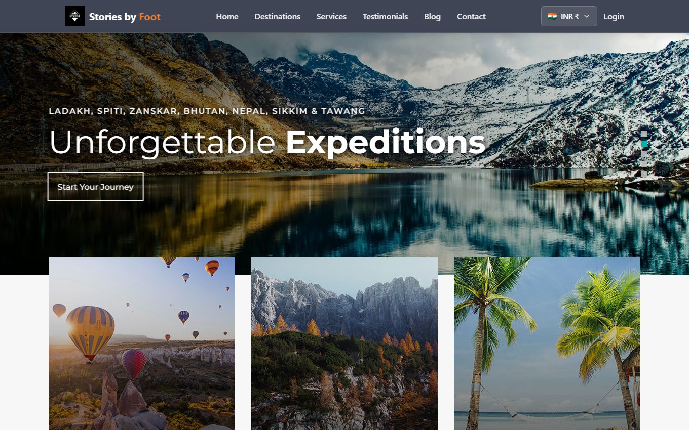 Stories by Foot — Himalayan expedition booking across seven regions